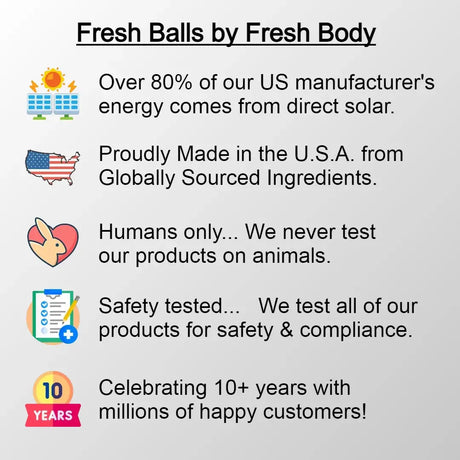 Fresh Balls "On-The-Go" Lotion Packets for Men (Unscented)