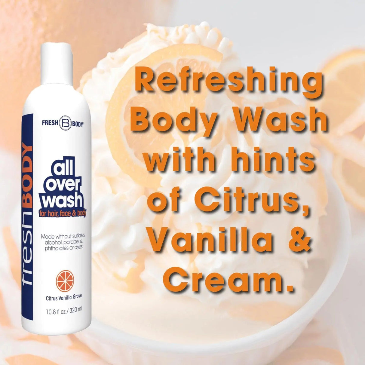 Fresh Bodywash All Over Wash - Citrus Vanilla Grove - 3.4 fl oz Travel Size