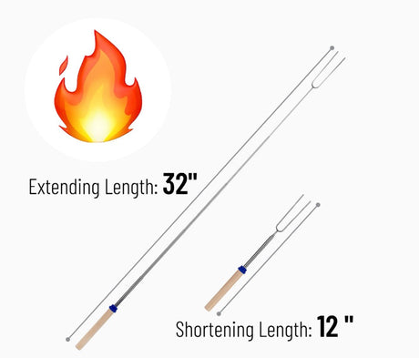 NYX STYXX | 32 Inch Telescoping Skewer w/ Wood Handles