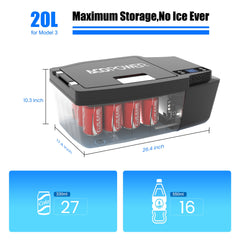 ACOPOWER TesFridge Portable Freezer - Specially Designed for Tesla Model 3, Y, and X - Magnadyne