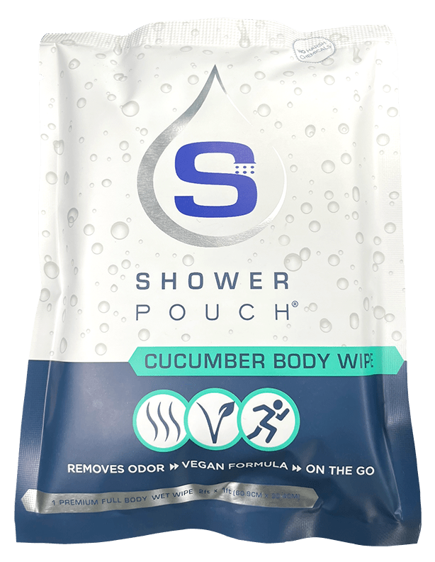 Adventure Sampler Kit: 4 Shower Pouches, 1 Hand Sanitizer (80%), and 1 Deodorant - Magnadyne