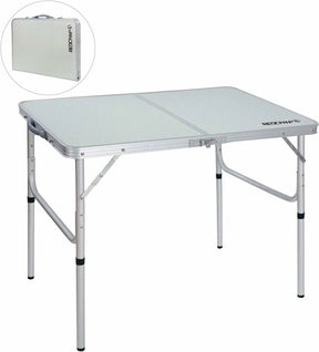 Aluminum Folding Camping Table with Adjustable Height Legs, 2/3/4ft - Magnadyne