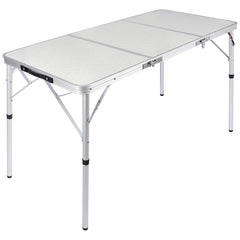 Aluminum Folding Camping Table with Adjustable Height Legs, 2/3/4ft - Magnadyne