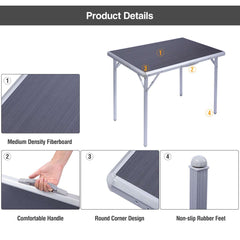 Aluminum Folding Camping Table with Collapsible Legs - Magnadyne