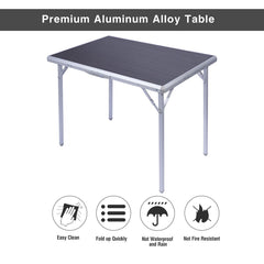 Aluminum Folding Camping Table with Collapsible Legs - Magnadyne