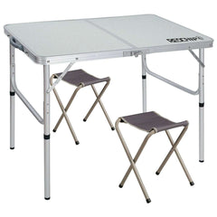 Aluminum Folding Table with Mesh Storage Organizer - Magnadyne