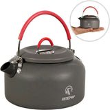 Aluminum Outdoor Camping Kettle with Carrying Bag, 0.8L/0.9L/1.4L/2L - Magnadyne