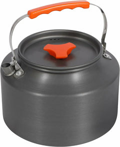 Aluminum Outdoor Camping Kettle with Carrying Bag, 0.8L/0.9L/1.4L/2L - Magnadyne