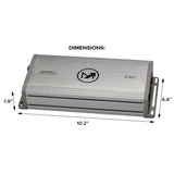 AquaVibe Pro 4 - Channel Class D 900 - Watt Marine Amplifier IP67 Rated - Magnadyne