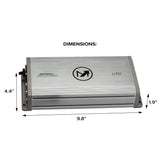 AquaVibe Pro Mono - Channel Class D 1000 - Watt Marine Amplifier IP67 Rated - Magnadyne