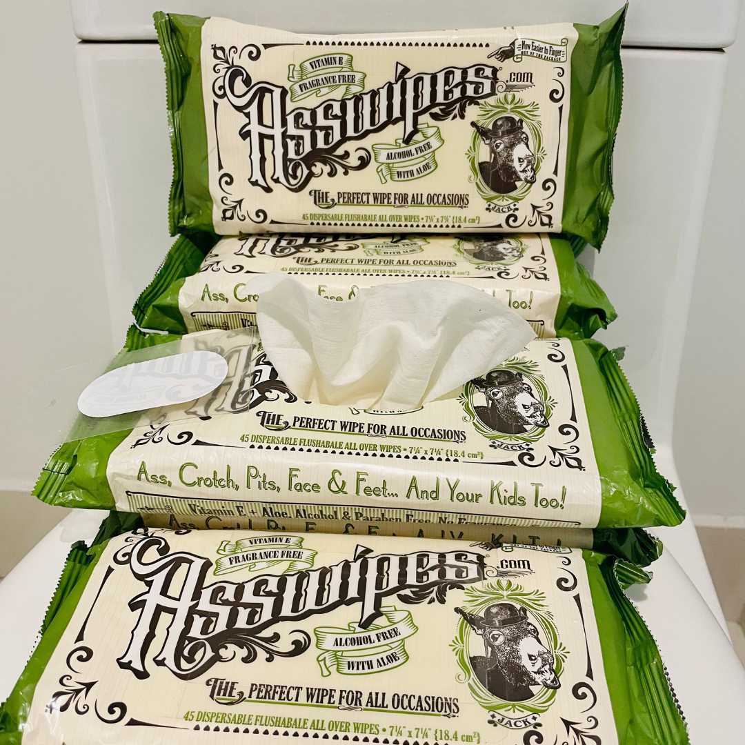 Asswipes 45ct Flow Pack (select quantity) - Magnadyne