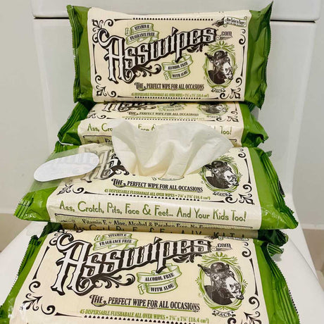 Asswipes 45ct Flow Pack (select quantity) - Magnadyne