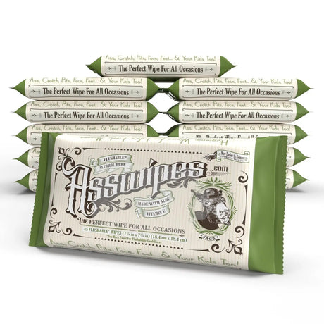 Asswipes 45ct Flow Pack (select quantity) - Magnadyne