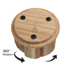 Bamboo Circular Rotating Organizer - Magnadyne