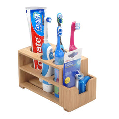 Bamboo Electric Toothbrush & Toothpaste Holder - Magnadyne