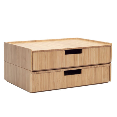 Bamboo Large Drawer 2 PC Set - Magnadyne