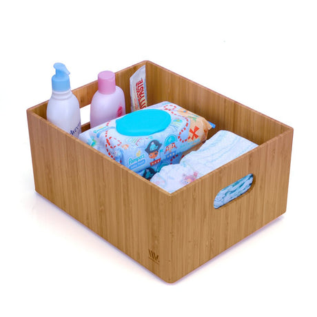Bamboo Large Storage Box 14 x 11 x 6.5 - Magnadyne