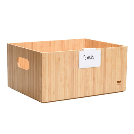 Bamboo Large Storage Box 14 x 11 x 6.5 - Magnadyne