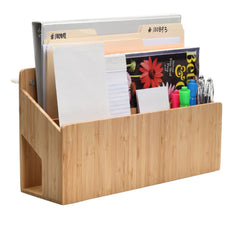 Bamboo Multi Purpose Wall Mounted Organizer - Magnadyne