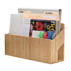 Bamboo Multi Purpose Wall Mounted Organizer - Magnadyne