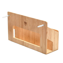 Bamboo Multi Purpose Wall Mounted Organizer - Magnadyne