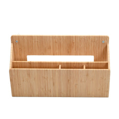 Bamboo Multi Purpose Wall Mounted Organizer - Magnadyne