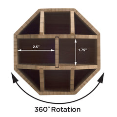 Bamboo Rotating Multi Purpose Utensil Holder (UPDATED 7 INCH MODEL) - Magnadyne