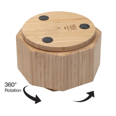 Bamboo Rotating Organizer with Drawer Combo - Magnadyne