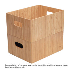 Bamboo Small Storage Box 9 x 12 x 6 - Magnadyne