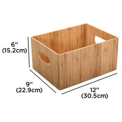 Bamboo Small Storage Box 9 x 12 x 6 - Magnadyne