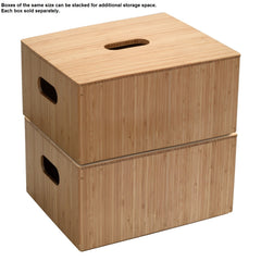 Bamboo Small Storage Box with Lid Included - Magnadyne