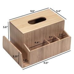 Bamboo Tissue Box Holder & Tablet Stand - Magnadyne