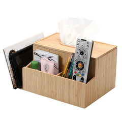 Bamboo Tissue Box Holder & Tablet Stand - Magnadyne