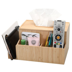 Bamboo Tissue Box Holder & Tablet Stand - Magnadyne