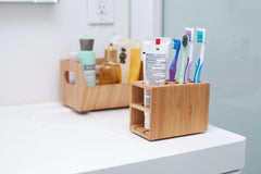 Bamboo Toothbrush & Toothpaste Holder - Magnadyne