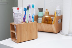 Bamboo Toothbrush & Toothpaste Holder - Magnadyne