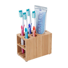 Bamboo Toothbrush & Toothpaste Holder - Magnadyne