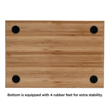 Bamboo Wine & Cheese Serving Tray with Drawer - Magnadyne