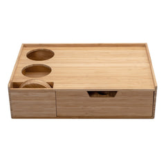 Bamboo Wine & Cheese Serving Tray with Drawer - Magnadyne