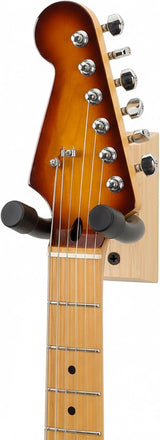 Bamboo Wood Guitar Wall Mount Hanger | Universal U-Shape Hook for Acoustic, Electric Guitar, Banjo & Bass - Magnadyne