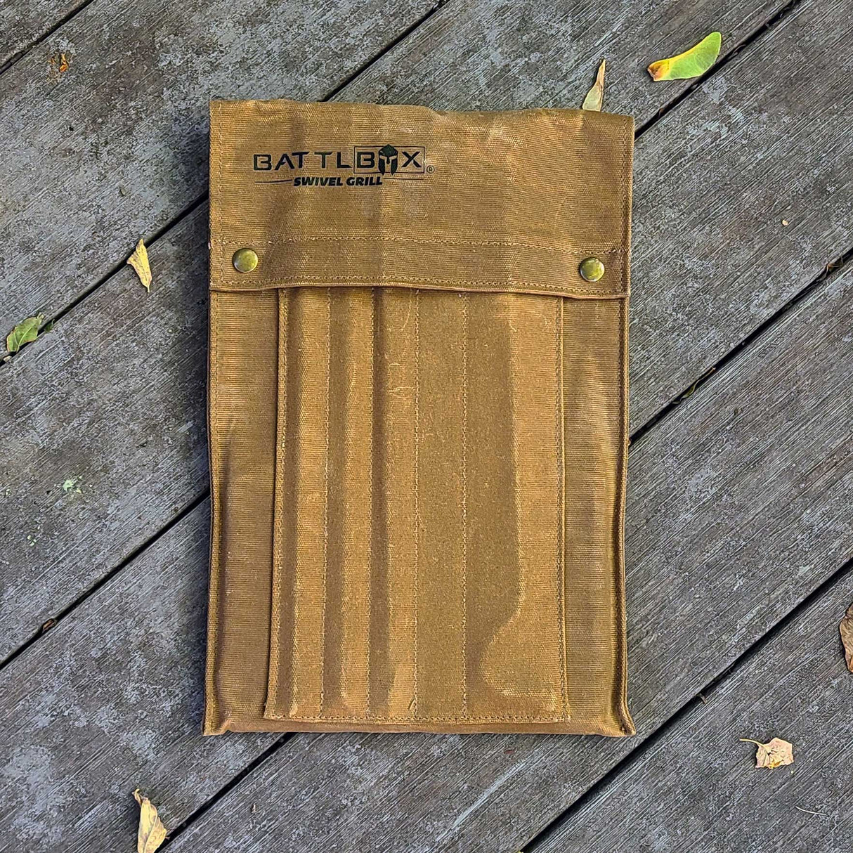 BattlBox Bushcraft Swivel Grill Set w/ Waxed Canvas Carrying Case - Magnadyne