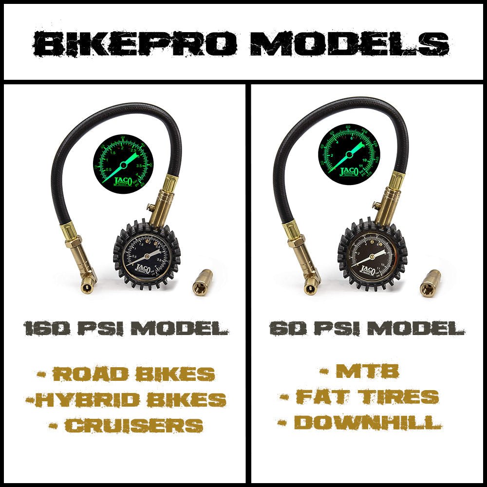 BikePro™ Presta Tire Pressure Gauge - 160 PSI | Presta & Schrader (Hybrid/Road Bikes) - Magnadyne