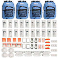 Blue Seventy - Two Family Pack - 4 x 3 Day Emergency Kits for 1 Person - Magnadyne