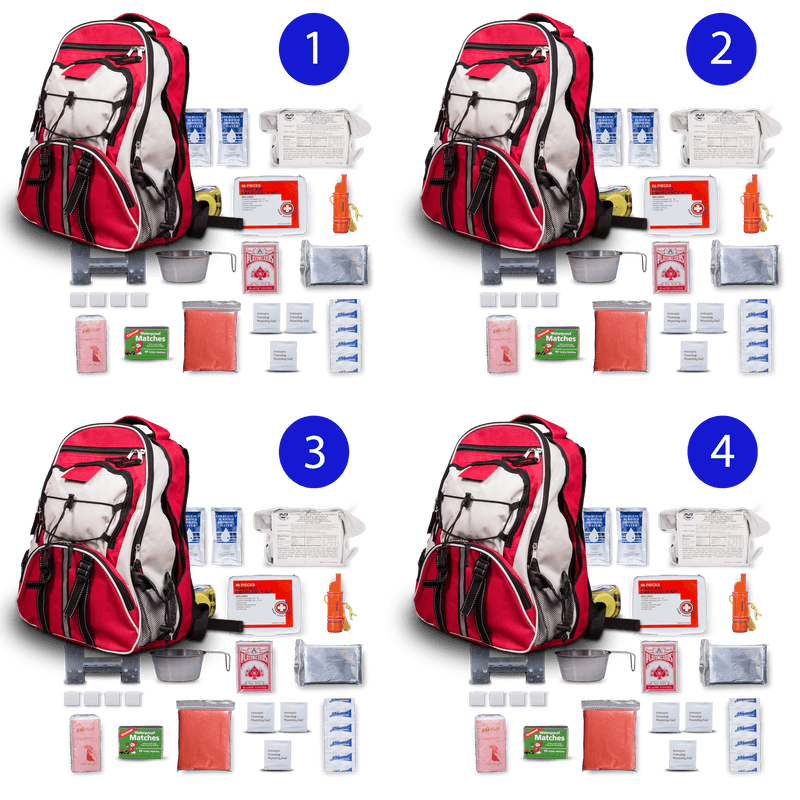 Blue Seventy - Two PRO SERIES Family Pack - Deluxe 3 Day Emergency Kit for 1 Person - Magnadyne