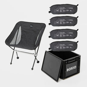 BOXIO CHAIR Set of 4 I set of camping chairs with box - Magnadyne