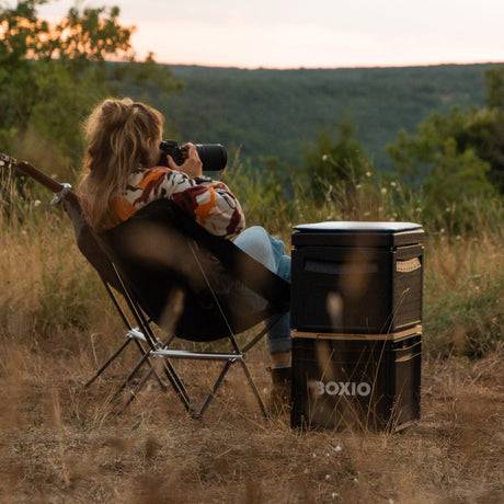 BOXIO CHAIR Set of 4 I set of camping chairs with box - Magnadyne