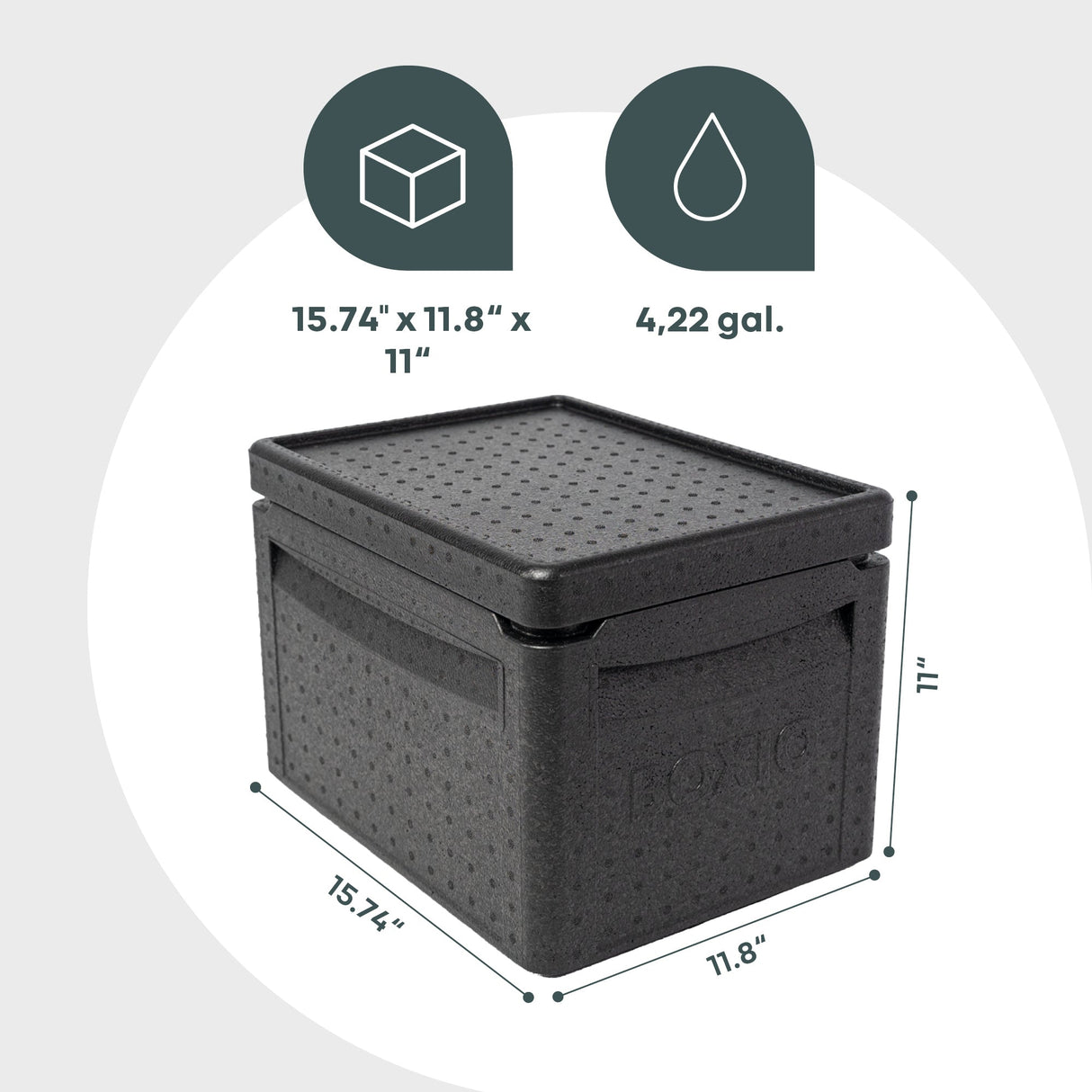 BOXIO COOL PLUS I Passive cooler box with cool packs - Magnadyne