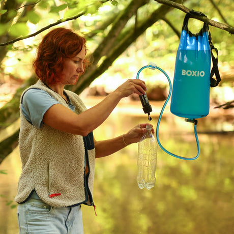 BOXIO WATER FILTER SYSTEM I Water Filter with 1.32 gal Water Bag - Magnadyne