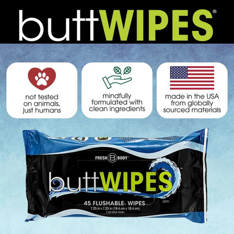 Buttwipes 45ct Flow Pack (select quantity) - Magnadyne