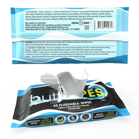 Buttwipes 45ct Flow Pack (select quantity) - Magnadyne